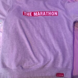 The marathon clothing grey crewneck sweatshirt